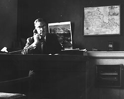 Gordon in his office at Kipling Building