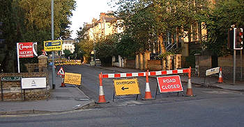 Clarence Road closed