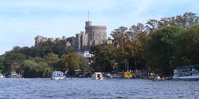 Windsor castle from the river