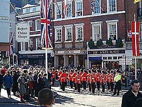 Crowds gather to watch the Parade