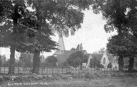 Clewer Church from across the fields
