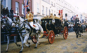 The Queen's Carriage in the High Street