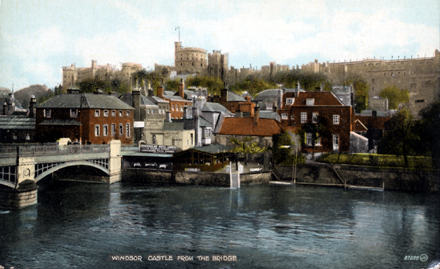 Windsor Bridge and Wren's house in the 1920s