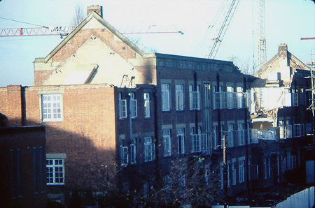 Demolition viewed from east